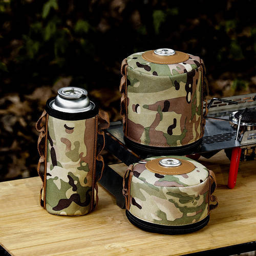 Outdoor Camping Gas Tank Case Fuel Anti-Fall Gasoline Canister Protective Cover Air Bottle Wrap Sleeve Camping Picnic Accessorie
