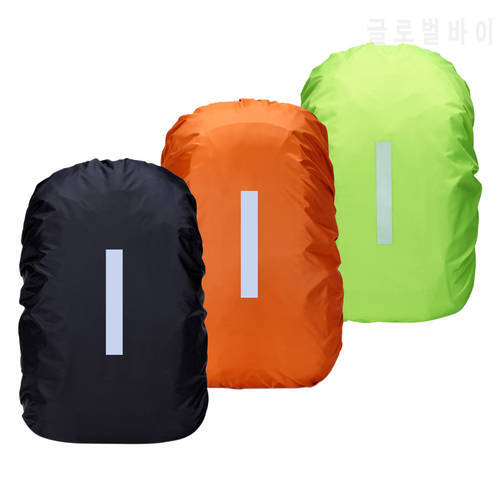 Waterproof Backpack Rain Cover Antislip Cross Buckle Strap Ultralight Compact Portable Backpack Cover with Reflective Strips