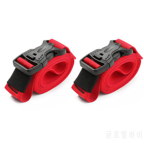 2pcs Nylon Outdoor Cargo Lashing Strap Luggage Belt Multi-function Fastener Quick Release Camping Fixed Buckle Rope
