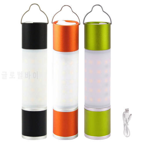 USB Rechargeable Hanging Flashlight Zoomable Aluminum alloy ABS LED Torch Camping Tent Lamp Torch Outdoor Night Light