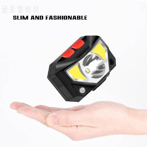 Inductive on/off Headlight 5W Strong Light USB Rechargeable 6 Lighting Modes 1500mA for Outdoor Fishing LED Headlamp XR-Hot