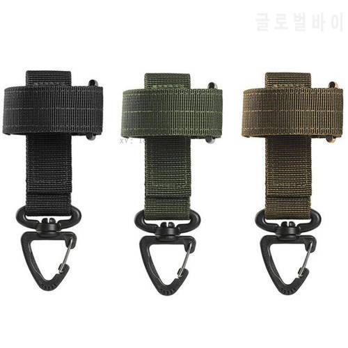 3pcs Outdoor Keychain Tactical Gear Clip Keeper Pouch Belt Keychain EDC Molle Webbing Gloves Rope Holder Military Molle Hook