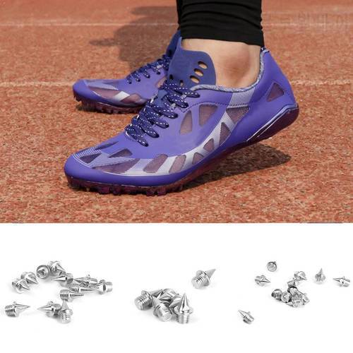 Track and field shoe studs Durable Silver Athletic Replacement Running Track Shoes 7mm Steel Spikes Tree Xmas Short