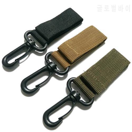 Outdoor Backpack Strap Clasp Military Tactical Carabiners Webbing Keychain Hook Attach Belt Clip Camp Water Bottle Hanger Holder