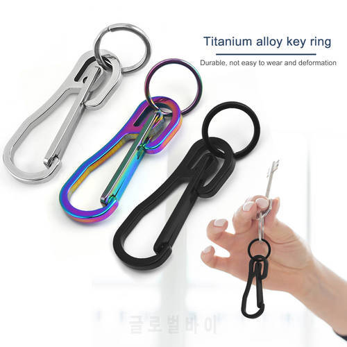Stainless Steel Key Chain Clip Hook Buckle Keychain Climbing Ring Carabiner Outdoor Sport Hiking Caribiner Backpack Belt Holder