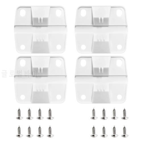 4 Pcs Igloo Cooler Plastic Hinges Cooler Replacement Hinges With 16 Pcs Screw For Ice Chest Igloo Cooler Parts Replacement