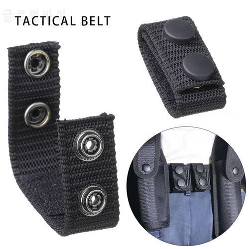 2/4Pcs Webbing Carabiners Hang Buckle Strap Belt Clips Combat Equipment Duty Belt Keeper Outdoor Tactical Buckle Military Supply