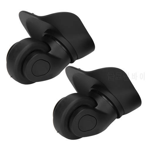A Pair Universal A09 Black Suitcase Mute Single Row Wheel Universal Luggage Replacement Outdoor Supplies For Suitcase Wheel