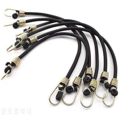 10pcs Heavy Duty Elastic Rope Elastic Bungee Cords Luggage Cord 30cm Tow Bungee Child Cycling Stretch Pull Strap Tow Fixed Rope
