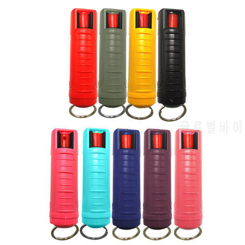 20ml Pepper Spray Tank Bottle Emergency Empty Box Spray Shell With Key Ring Keychain Self-defense Outdoor Camping Supplies