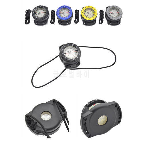 Outdoor Camping Compass Professional Waterproof Luminous Plate Adjustable Diving Underwater Compass Watch for Camping