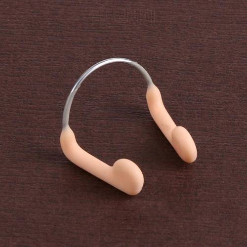 1/2/3Pcs skin color Stainless Steel Nose Clip Durable Adjustable Swimming equipment No-skid Soft Silicone Diving Tool