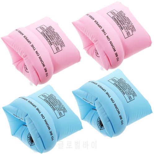 2 Pairs Inflatable Swim Arm Bands Flotation Sleeves Swimming Rings Floats Tube Armlets For Adult Bands PVC Floatation Sleeves