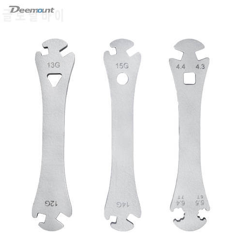 Portable Bicycle Spoke Wrench Nipple Assembling Tool 12G/13G/14G/15G 4.3mm 4.4mm Square Nipple 5.5mm 6.4 mm Star Type Fits