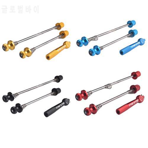 Bike Quick Release Set Anti Theft Wheel Rear Front Seatpost Saddle Clamp Skewers