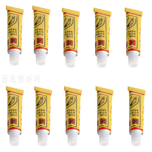 10pcs Bike Glue 8ml Adhesive Glue Cement Rubber Inner Tube Repair Puncture Cold Patch Solution Kit Bicycle Repair Tool