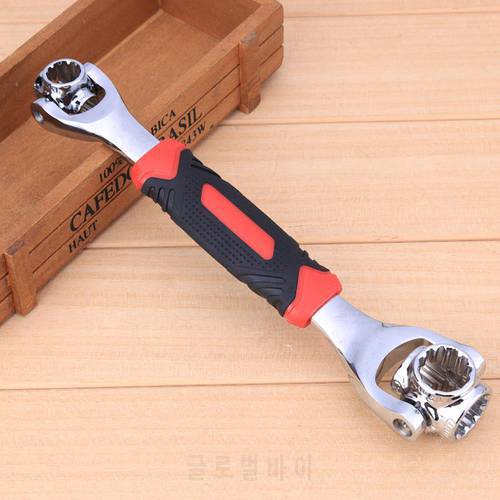 48in1 Multipurpose Bolt Wrench 360 Degree Rotation Multifunctional Spanner Wrench Car Stainless Steel Repair Universal Hand Tool