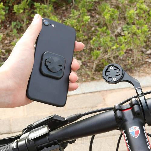 Bike Bicycle Mobile Phone Sticker Mount Phone Holder Riding Strong Adhesive Support Stand Back Button Adapter for GARMIN/Bryton