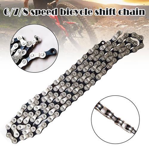 Cycling Bicycle Chain 6/7/8 Variable Speed Anti Rust Silver MTB Mountain Road Bike Chains Bicycle Accessories Parts