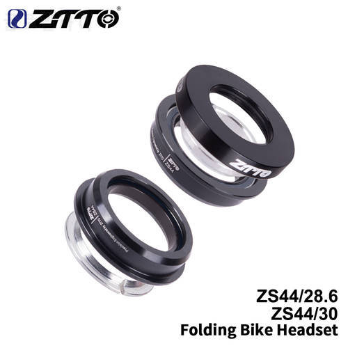 ZTTO bicycle headset steering ZS44 headset 44mm1-1/8 28.6mm straight tube CNC mountain bike semi-integrated fold bicycle bearing