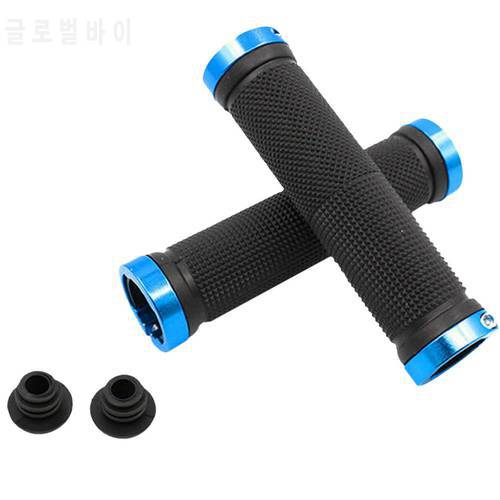 1 Pair Bicycle Grips Bicycle MTB Road Cycling Road Mountain Bike Handle Double Lock On Aluminium Alloy Bike Handlebar Hand Cover
