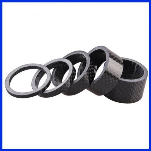 MTB 28.6mm Fork Bowl Set Carbon Washers Spacer 3K Handlebar Wrist Set Pad Rings 3/5/10/15/20mm Road Bicycle Parts Accessories