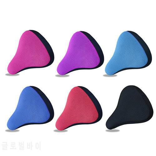 1pcs Bike Seat Saddle Cover Comfort 3D Soft Thick Breathable Mesh Fabric Bicycle Saddle Cushion Cover For Cycling Accessories