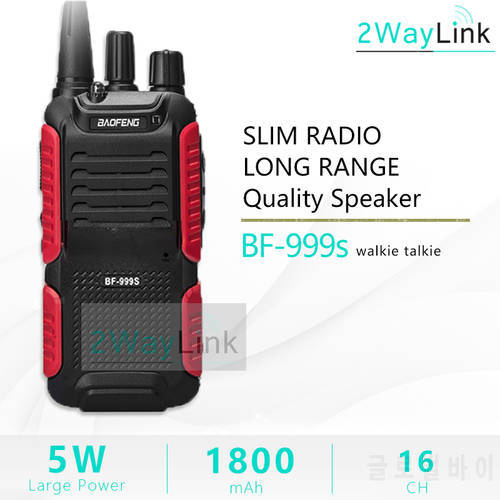 Hot 5W Baofeng Two Way Radio Bf-999s Plus Walkies Uhf Radio 999(2) Transceiver for Security,hotel,ham BF999s of 888s