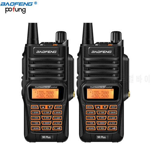 Baofeng UV-9RPlus Radio IP67 waterproof Dustproof FM interphone Two-way ham handheld walkie talkie