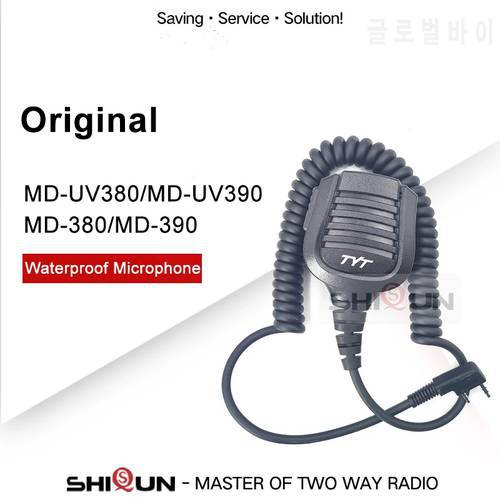 Walkie Talkie TYT Microphone Speaker MIC For DMR Radio MD-380 MD-390 MD-UV390 MD-680 MD-UV380 Microphone PTT Speaker
