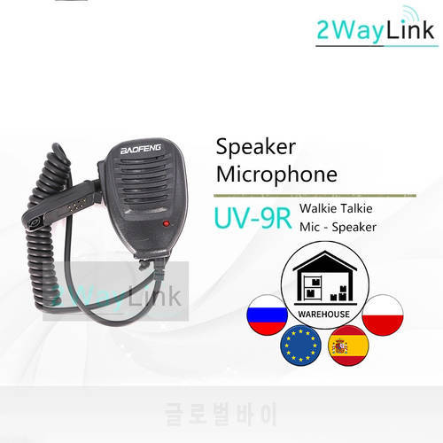 Original BAOFENG Microphone Speaker Headset for UV-9R/BF-A58/BF-9700 Compatible with WP/UV-5S/UV-XR/GT-3WP/UV-9R Plus Radio