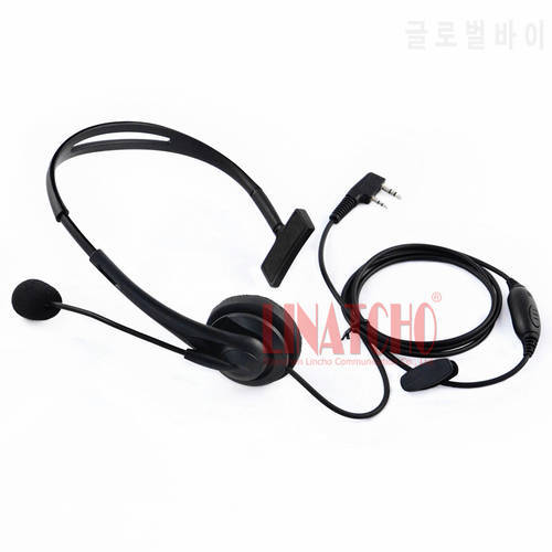 professional single side walkie talkie microphone earphone headset two way radio headphone universal K-Type