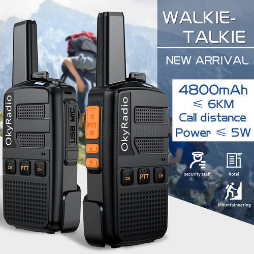 4800mAh Mini Walkie-talkie Frequency 400-470MH Encrypted Drop-resistant N1 New Wireless Civilian 16 Channels Penetration Strong