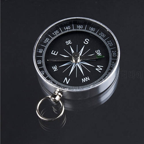 Silver Mini Portable Pocket Compass for Camping Hiking Outdoor Sports Navigation