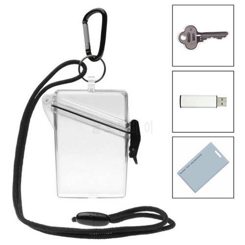 Waterproof Card Case Cover Lightweight Clear Sport Outdoor Change Box Holder