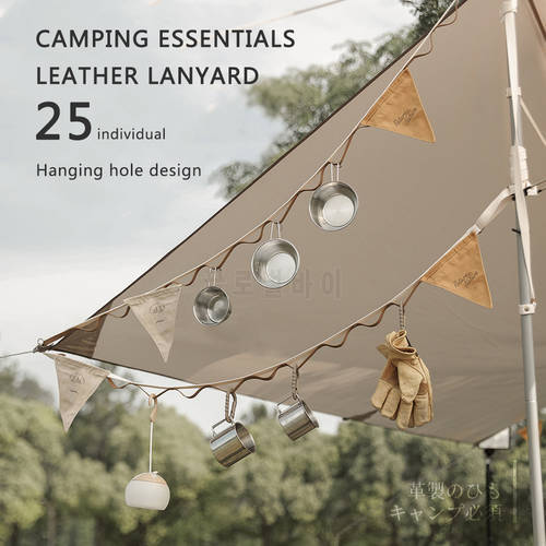 Outdoor Camping Hanging Rope Tent Canopy Storage Clotheline Strap Hanger Anti Slip Lanyard Travel Hiking Fishing Equipment Tools