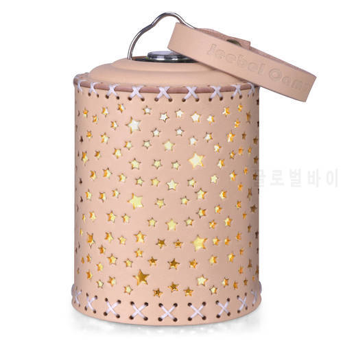 Leather Lampshade Hollow Lampshade for Camping Hiking Fishing Camping Equipment