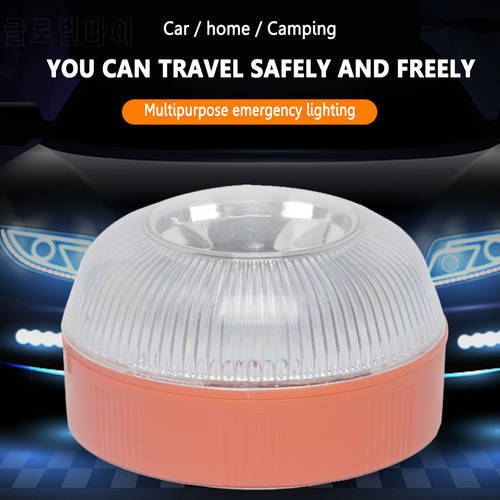 Car Emergency Light V16 Flashlight Rechargeable LED Magnetic Induction Strobe Light Road Accident Safety Emergency Help Lamp New