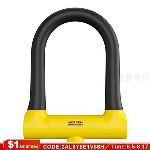 XUNTING Bicycle U-shaped Lock Safety Lock for Bicycle Accessories for Motorcycle Electric Scooter Mountain and Road Bike Lock