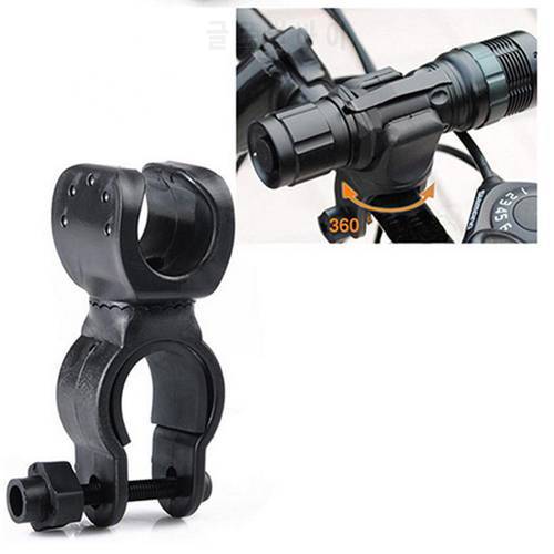 LED Torch Bracket Mount Holder Sports Accessories Bicycle Lights Mount Holder 360 Rotation Cycling Bike Flashlight