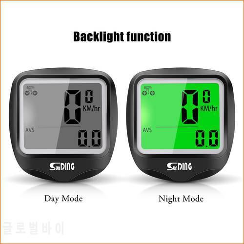 Wired / Wireless SD-568 Sunding Bike Computers LCD Digital Display Bicycle Odometer Speedometer Cycling Riding Accessories Tool