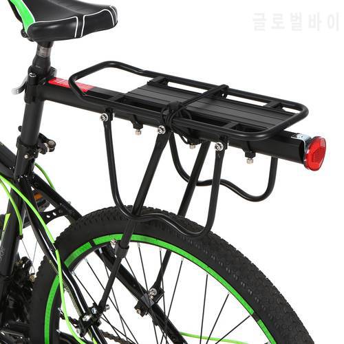 25KG Bicycle Luggage Carrier Cargo Rear Rack Shelf Cycling Seatpost Bag Holder Stand For Bikes With Install Tools Rear Rack