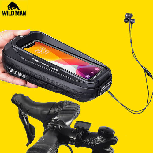 New Bike Phone Holder Bag Case 6.9in Mobile Phone Waterproof Cycling Bike Mount Stand Bag Handlebar MTB Bicycle Accessories