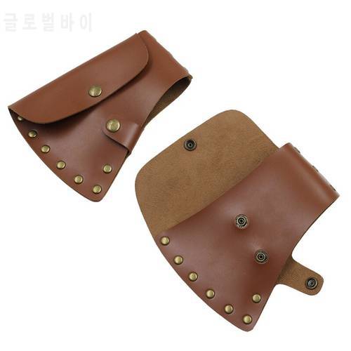 Axe Head Holster Axe Blade Cover ​Leather Adjustable Hatchet Protectors Cover D5QD