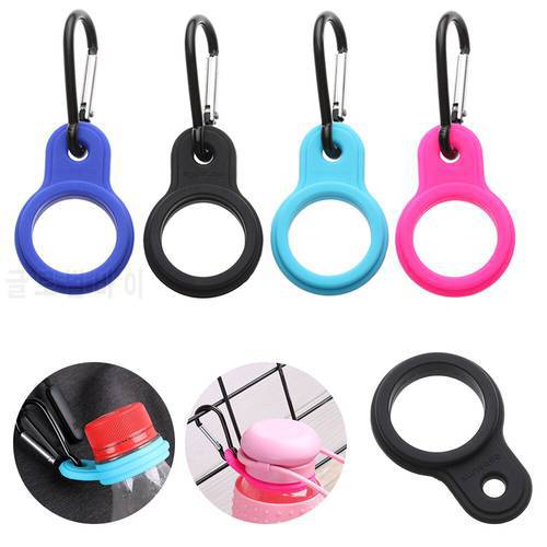 Hot 1 PC Sports Kettle Buckle Outdoor Carabiner Water Bottle Holder Camping Hiking Tool Aluminum Rubber Buckle Hook