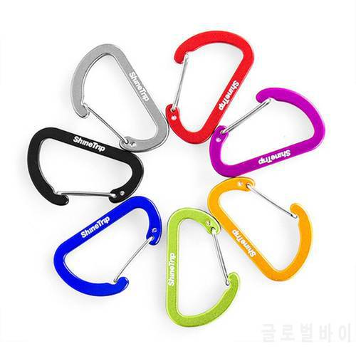 Outdoor D Shape Climbing Carabiner Buckle Bottle Hook Buckle Key Chain Hook Camping Hiking Survival Multi Tools