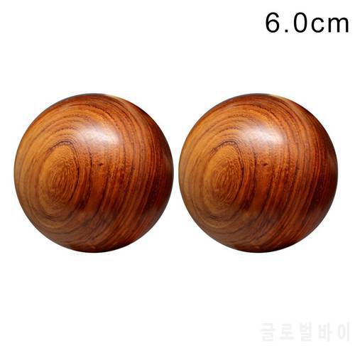 1 Pair Wood Fitness Balls Massage Stress Relaxation Health Care Hand Grip Exercise XR-Hot