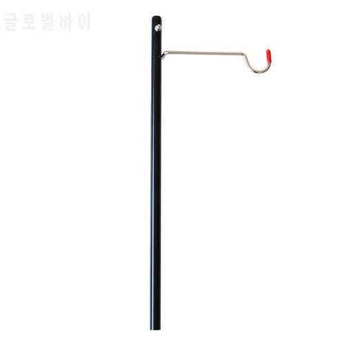 Lantern Post Pole - Aluminum Alloy Portable Lamp Stand Hook, Hanging Light Stand Holder Hanger for Camping Fishing Picnic BBQ