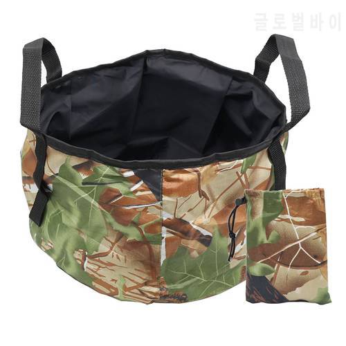 Portable Bucket Waterproof Water Bags Fishing Folding Bucket Water Container Storage Carrier Bag Outdoor Wash Basin for Camping