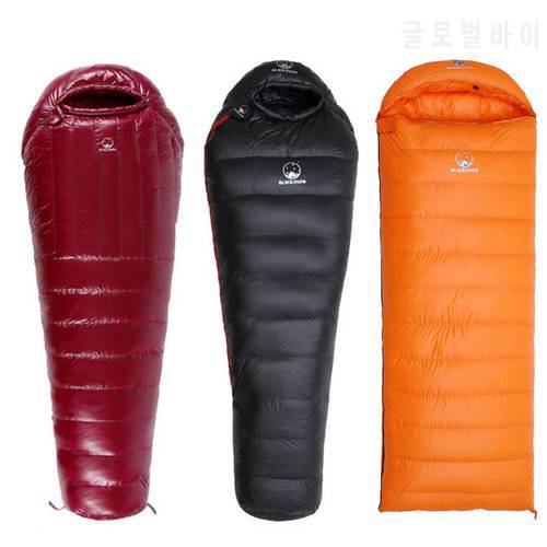 -15℃/5℉ Goose Down Sleeping Bag for Adults - Lightweight and Compact Cold Weather Mummy Bag for Backpacking, Camping, Hiking